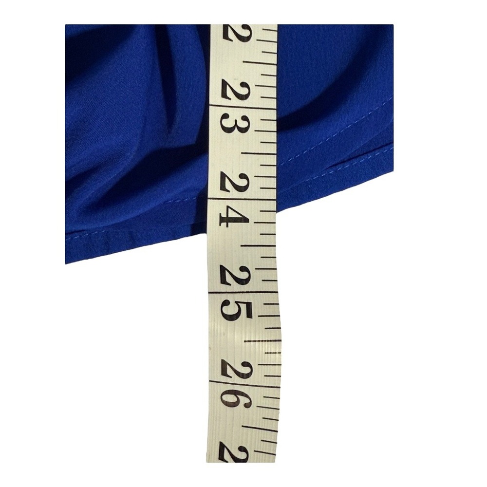 American Eagle Outfitters Blue Sleeveless Blouse Tie Front Top Medium - Picture 5 of 7